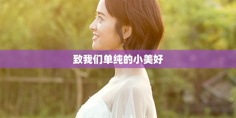致我们单纯的小美好