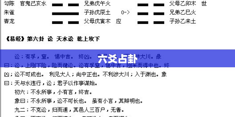 六爻占卦