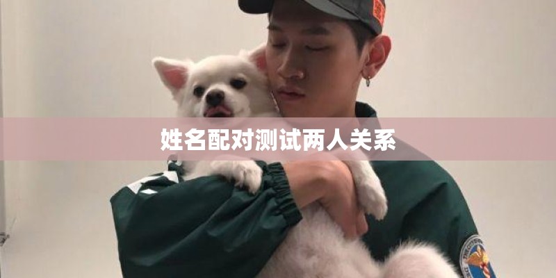 姓名配对测试两人关系