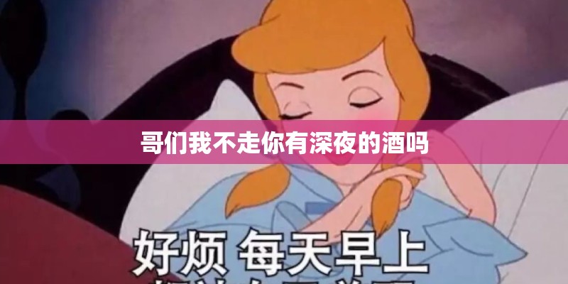 哥们我不走你有深夜的酒吗 哥们我不走你有深夜的酒吗