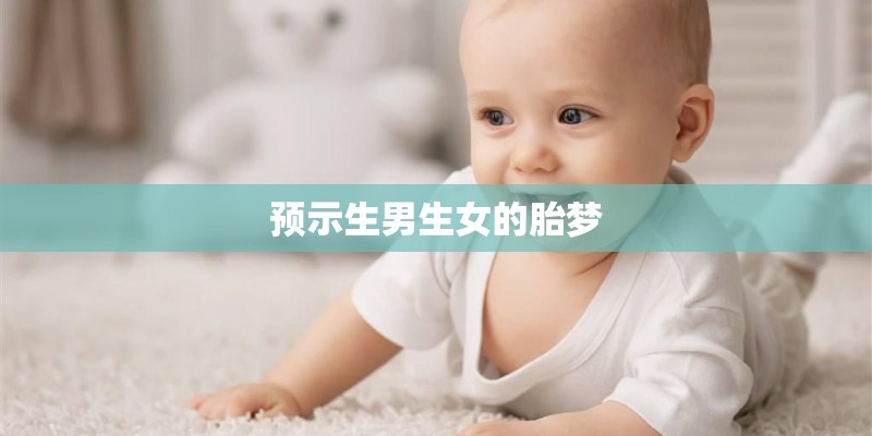 预示生男生女的胎梦 预示生男生女的胎梦
