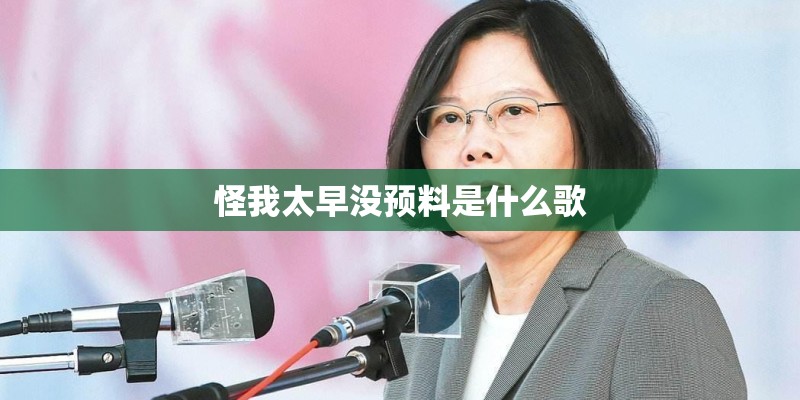 怪我太早没预料是什么歌 怪我太早没预料是什么歌