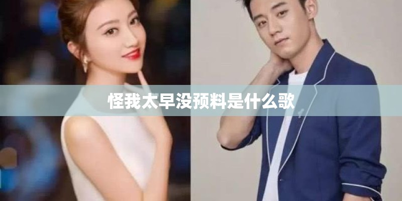 怪我太早没预料是什么歌 怪我太早没预料是什么歌
